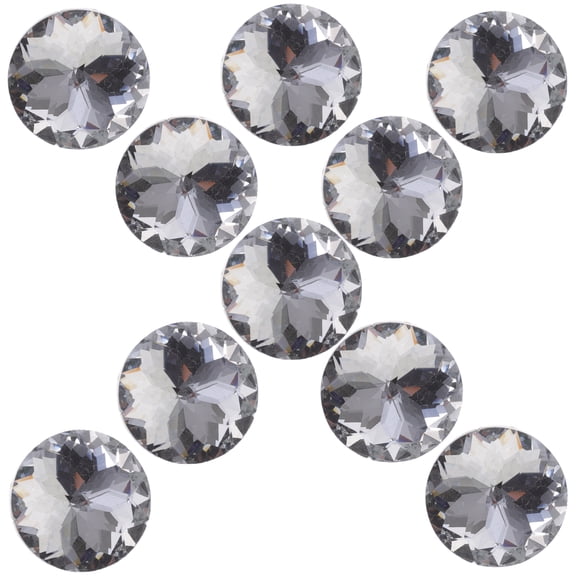 GETAJGHSD Sofa Couch Button Clear Crystal For Home Decoration 20Pack