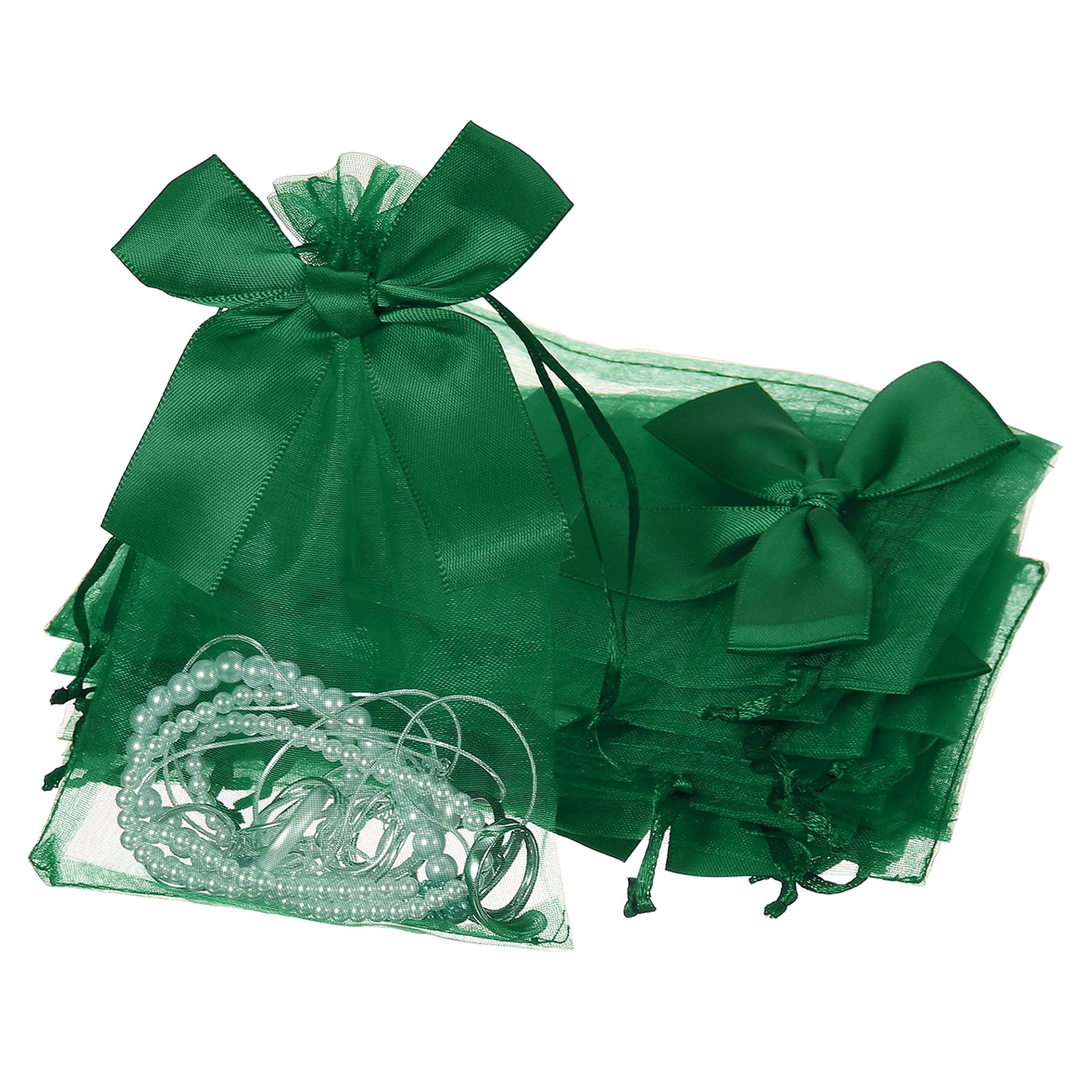 Uxcell 20 Count Bow Organza Gift Bags, Wedding Favor Bag Dark