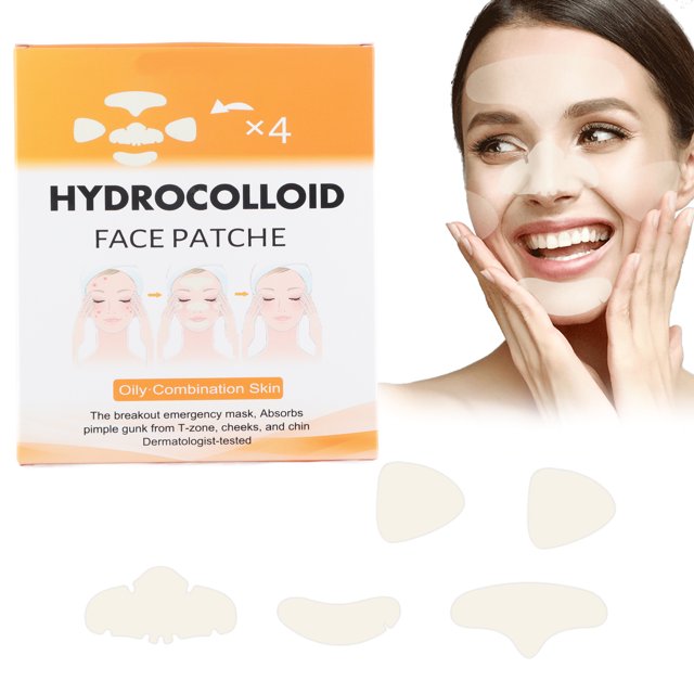 20 Pcs/Box Hydrocolloid Face Patches Acne Removal Patch for T Zone