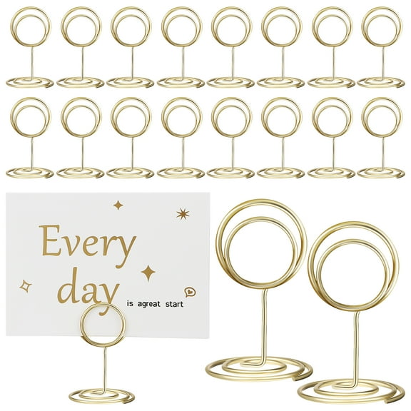 20 Pieces Photo Frame Bracket Clips Stand Holders for Wedding Decor, Greeting Cards, Photos Display