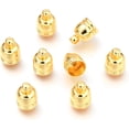 thumbnail image 1 of 20 Pcs Brass Cord Ends Long-Lasting Plated Golden Terminators Jewelry Accessories Findings Metal Buckle Clasps for Multi-Strand Bracelet Earrings DIY Jewelry Making 10x7mm Hole: 1.6mm, 1 of 2