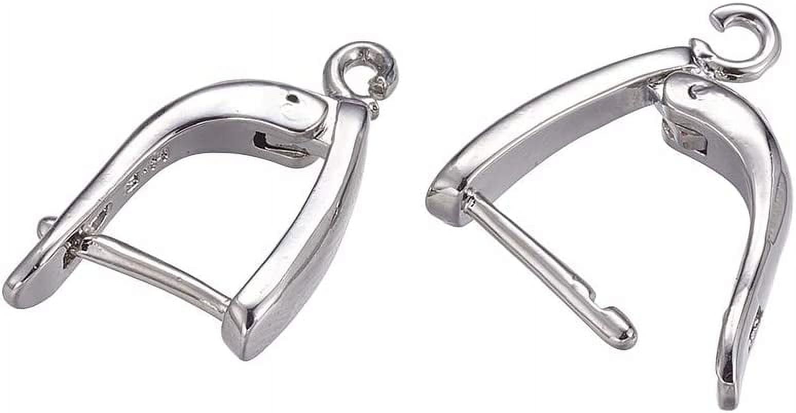 20 Pcs Brass Lever Back Earring Hoop Open Loop Leverback Ear Wire