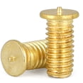 thumbnail image 1 of (20 Pcs) Brass Sheet Metal Repair Machine Welding Screws Nail, M6x12mm, 1 of 5
