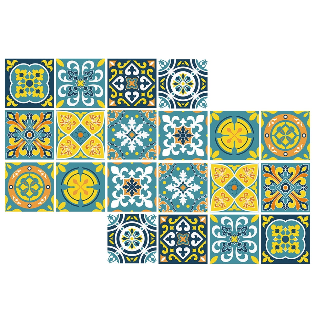 20 Pcs Brick Tile Wall Sticker Bathroom Wallpaper Stickers for Walls