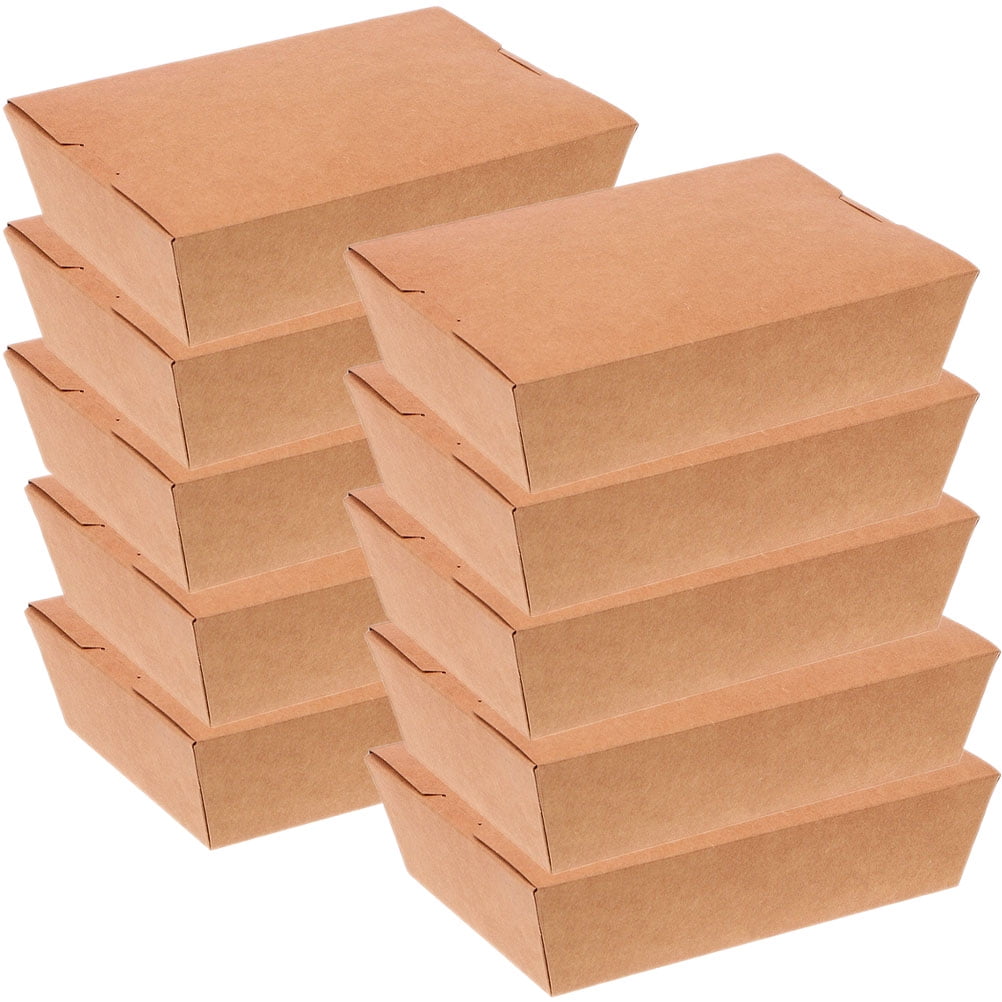 20 Pcs Brown Kraft Paper to Go Boxes Takeout Pizza for Cardboard Pizzas ...