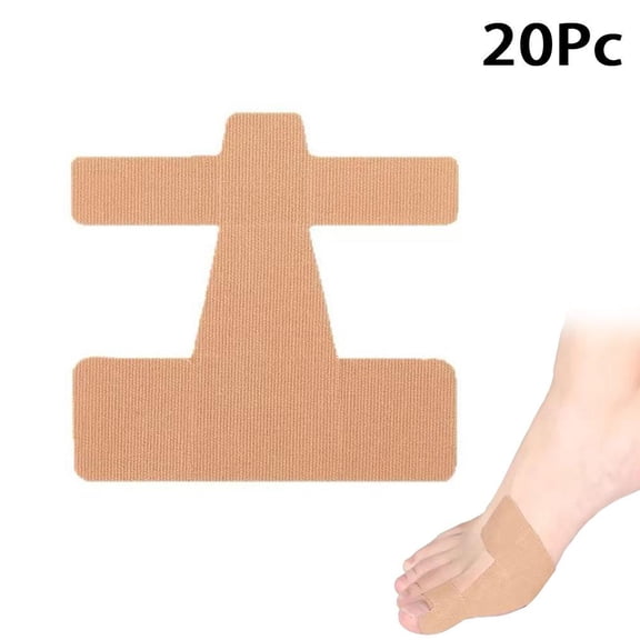20 Pcs Bunion Correction Tape, Elastic Muscle Support Bandage for Big Toe Valgus & Toe Spreading Alignment