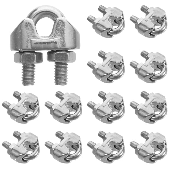 20 Pcs Cable Clamp Cable Clips Wire Clamps for Cables Wire Rope Cable Clip Clamp