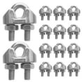20 Pcs Cable Clamp Cord Clip Wire Clamps for Cables Stainless Steel