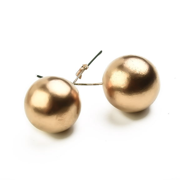 20 Pcs Cake Topper Gold Silver Balls Happy Birthday Cake Top-Pers Diy Cupcake Flags Christmas Ball Wedding Birthday Decoration Gold Smile Home