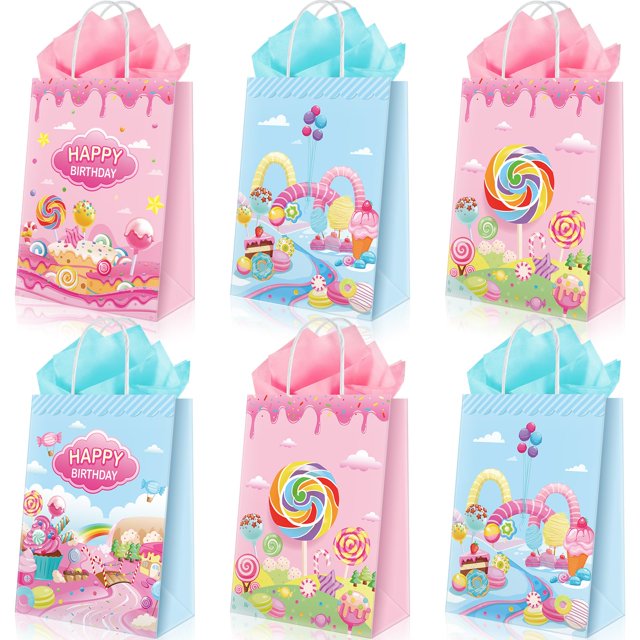 20 Pcs Candy STF9 Gift Bags with Tissue Candy Party Decoration Lollipop