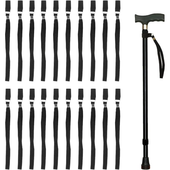 20 Pcs Cane Wrist Strap Stretchable Elastic Straps for Walking Sticks and Canes