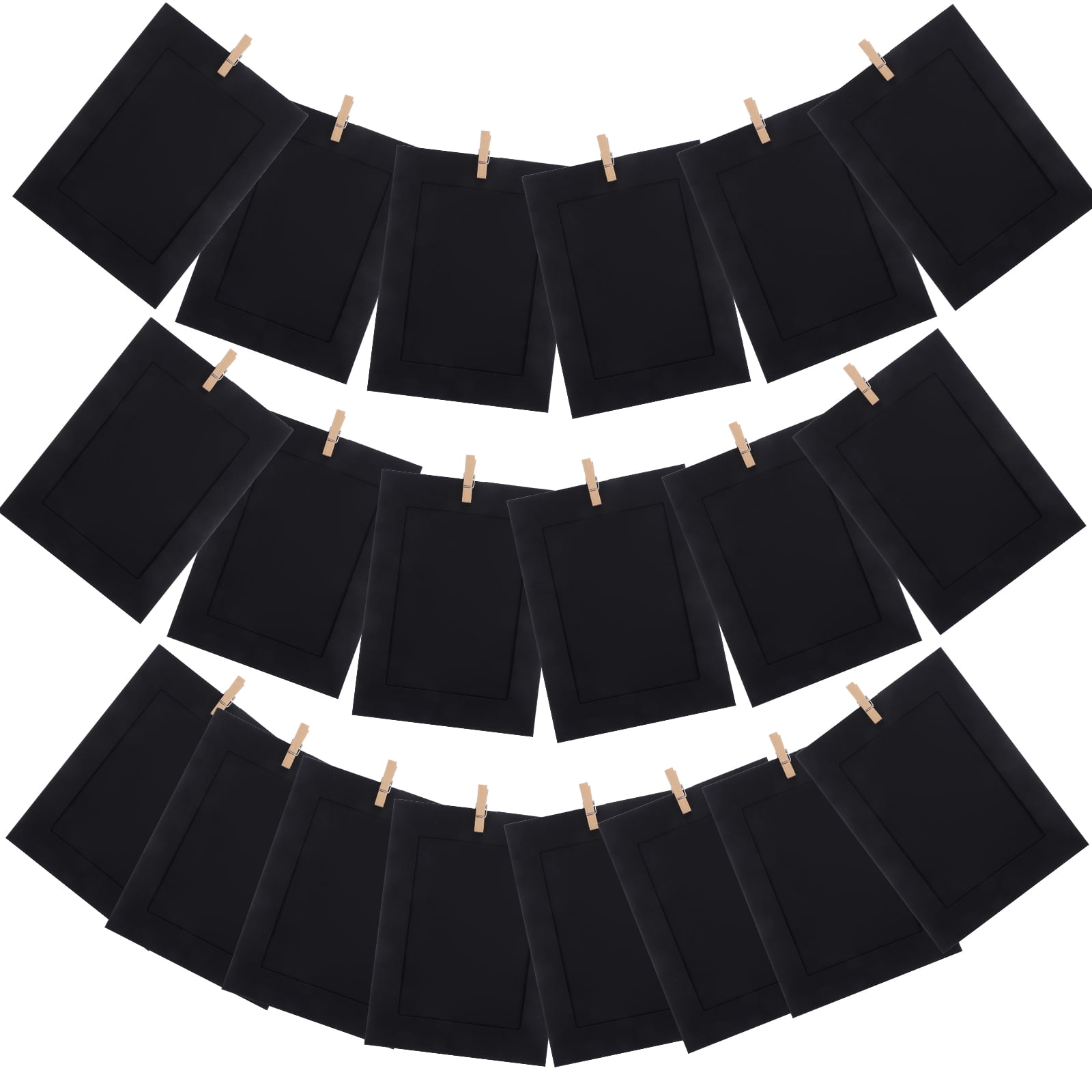 20 Pcs Cardboard Photo Frame Decor Collage Picture Frames Sample Kraft