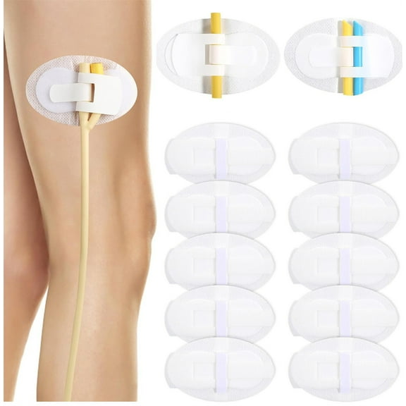 20 Pcs Catheter Legband Holder Sticker,Bexikou Catheter Tube Holder,Leg Strap Urine Bag Holder Stabilization Device Fixation Tape,Universal Fixing Bands Catheter Tube Holderfor Elderly Man Woman