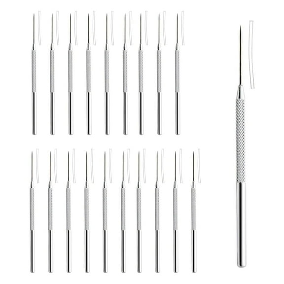 20 Pcs Ceramic Needle Clay Needle Tools Stainless Steel Sculpture Polymer Clay Needle Ceramic Detail Tools