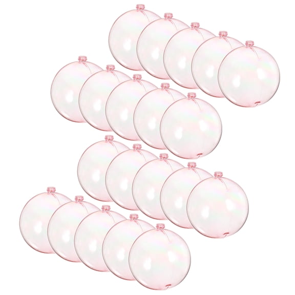 20 Pcs Christmas Decorations Tree for Clear Fillable Balls Xmas Pendants Bubble Colorful Transparent Accessories