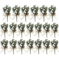 thumbnail image 1 of 20 Pcs Christmas Floral Picks, 7.8 inch Snowy Holly Christmas Red Berry Picks Stems, Christmas Picks and Sprays Artificial Pine Picks with Pine Cones for Crafts, Wreath, Garland, Xmas Tree, 1 of 5