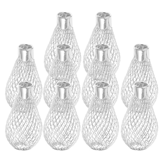 20 Pcs Christmas Light String Shades Bulb Decoration Silver
