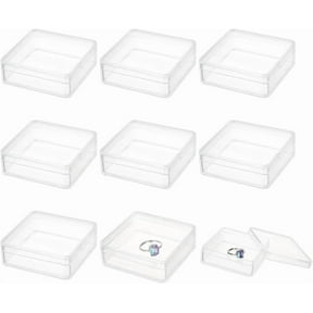 20 Pcs Clear Acrylic Box with Lids 2.4x2.4x0.8 Inch Small Square Acrylic Storage Box Plastic Square Cube Containers for Gift Candy Pill Tiny Jewelry Clear