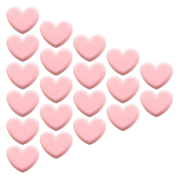 Heart Shaped Plastic Clips for Decor 20pcs Keeps Food Fresh and Organizes Documents Pink
