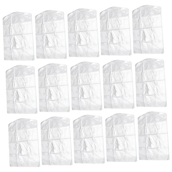 20 Pcs Clothing Dust Cover Garment Bag Dry Cleaning Pouch Coat Hanging Dry Cleaner Bags Dry Cleaning Shop Tool