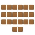thumbnail image 1 of OUNONA Light Brown Composite Coasters with Nonslip Design for Cups Prevent Table Damage 20 Pieces, 1 of 6