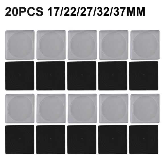 20 Pcs Collection Organizer Storage Box Coin Capsule Case Container Square