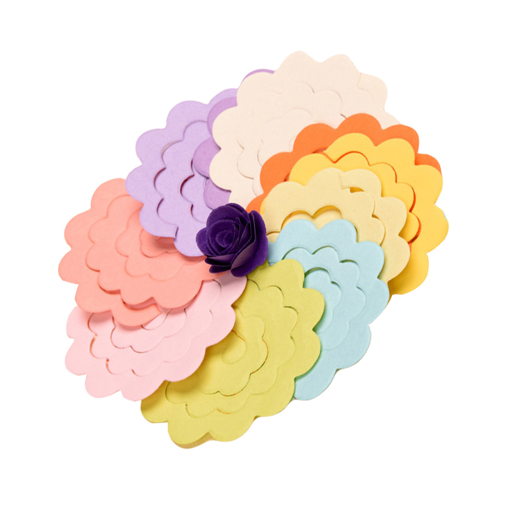 UEETEK Premium Assorted Color Paper Flowers for Crafting and Decoration ...