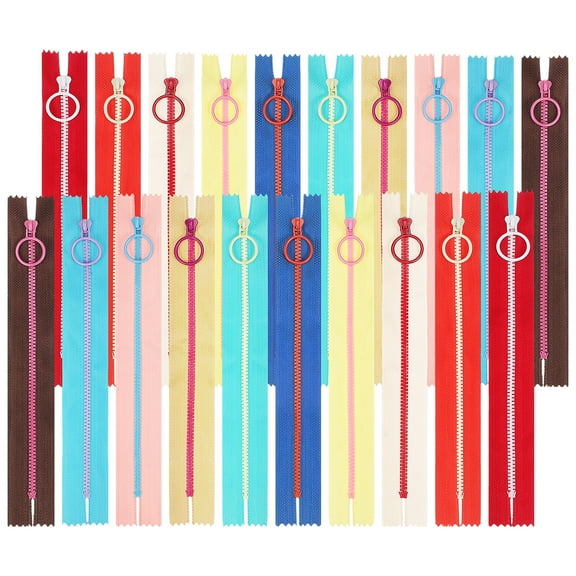 20 Pcs Colorful Small Zipper Bag Zippers Purse Making Supplies DIY Coat Zippers Zippers for Sewing
