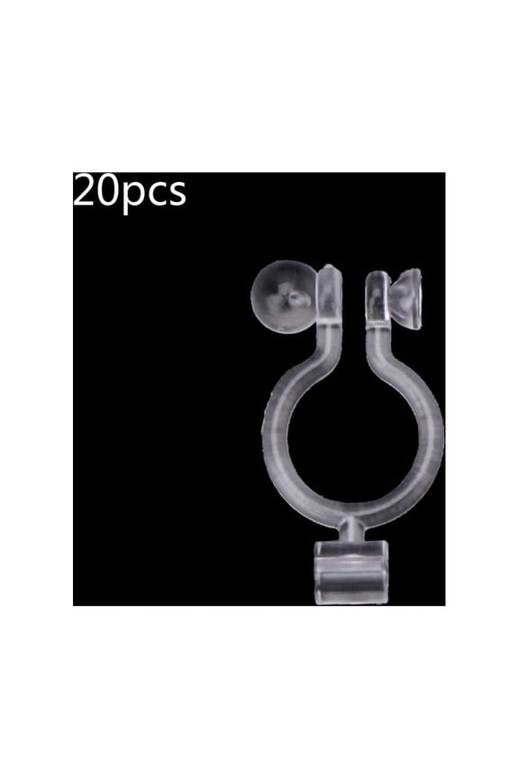 20 Pcs Comfortable Pierced Look Invisible Clip-on Earring Converters for Non Pierced Ears Jewelry Findings Easy to Wear