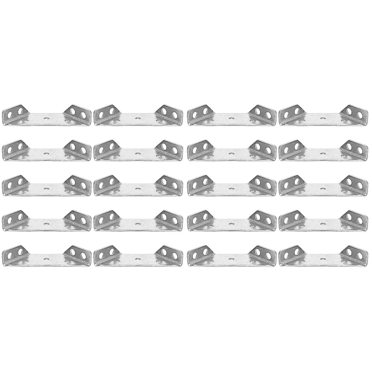 20 Pcs Corner Code Fixed on Three Sides Brace for Furniture Shelf