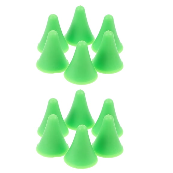 20 Pcs Crochet Needle Cap Sewing Needles Protectors Tip Stoppers for Craft The Green Size Rubber