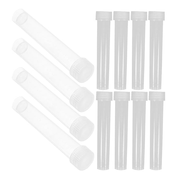 20 Pcs Cryovial Small Plastic Tubes With Caps Clear Vials Sample Scientific Experiments Test
