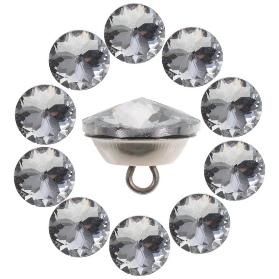 Raindrops 20Pcs Crystal Buttons for Sofa Headboard Diy Craft Furniture Decoration 1.5In