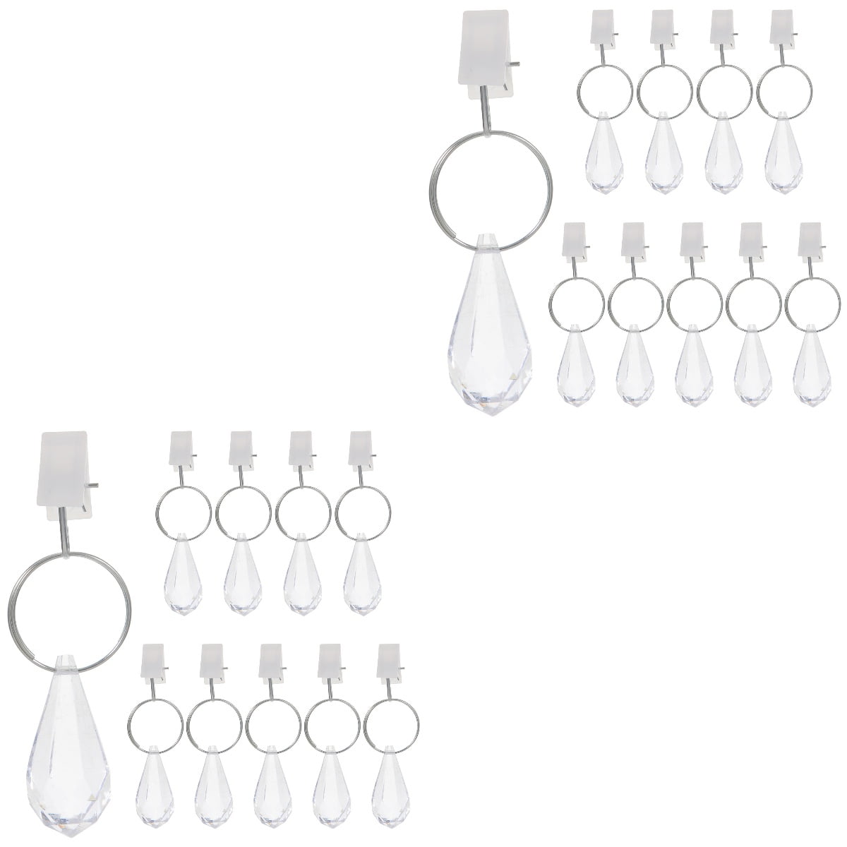 20 Pcs Curtain Counter Weight White Curtains Outdoor Curtain Weights