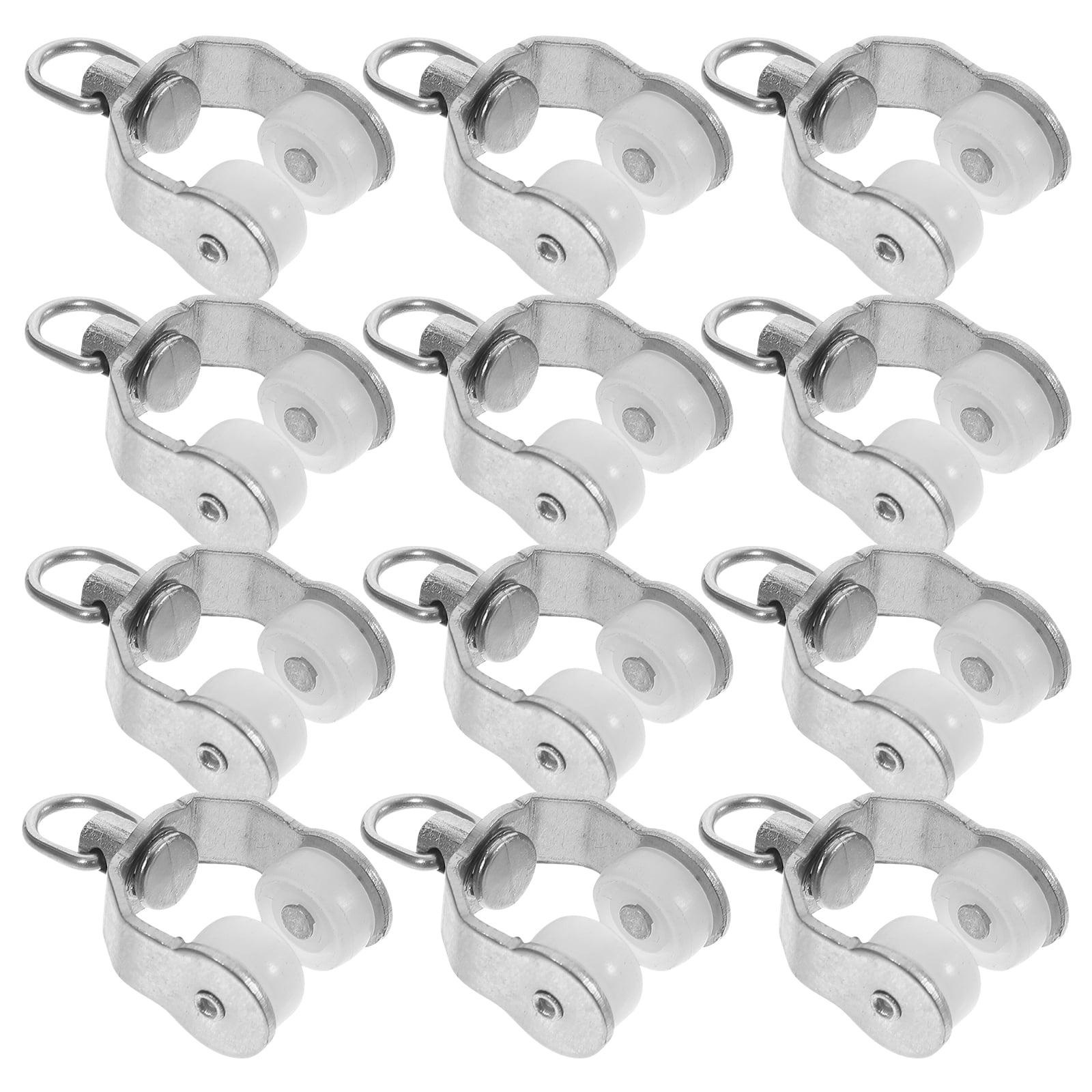 20 Pcs Curtain Pulley Ceiling Track Accessories Slide Rail Window