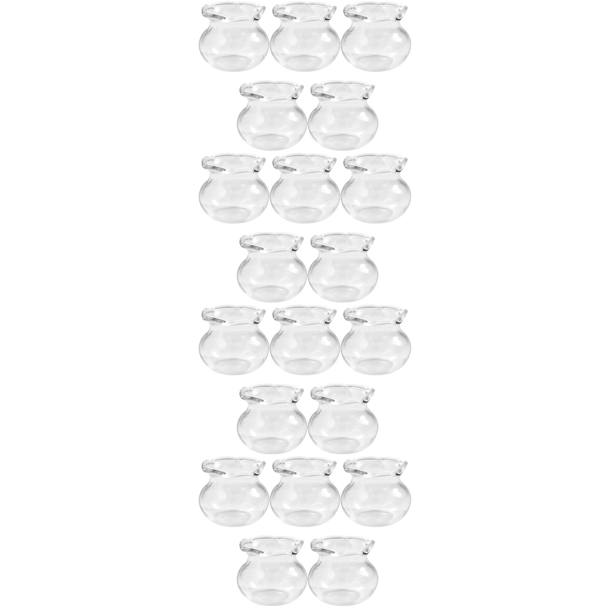 20 Pcs DIY Fish Tanks Glass Ornaments Desktop Mini House Toys Exquisite