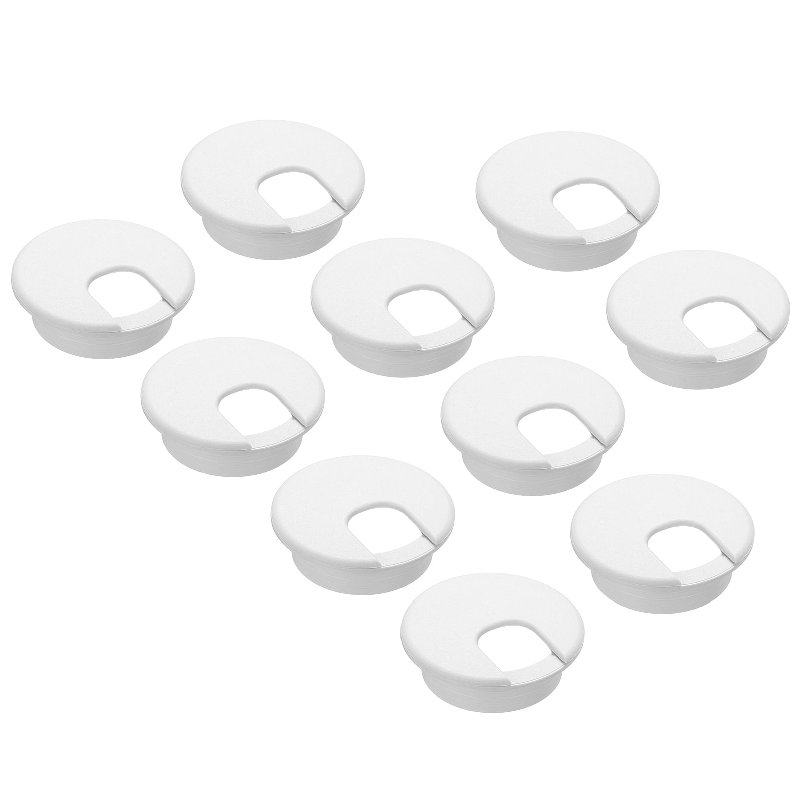 20 Pcs Desk Grommet 2 Inch,ABS Plastic Round Desk Hole Cover,50mm,White