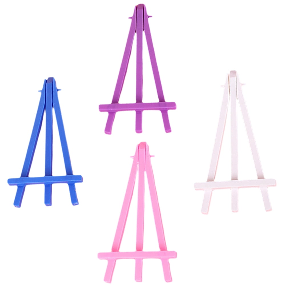 20 Pcs Display Shelf Art Easel Stand for Painting Mini Plastic Canvas