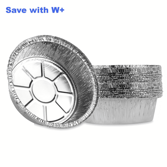 20 Pcs Disposable Pizza Pans 9 Inch Round Aluminum Pizza Pans for Oven & Air Fryer, Disposable Foil Bakeware Serving Trays for Baking, Party, Activities