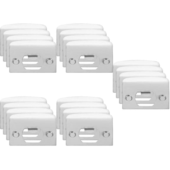 CIMAXIC Door Plate Heavy Duty Stainless Steel Security Reinforcement 20Pcs