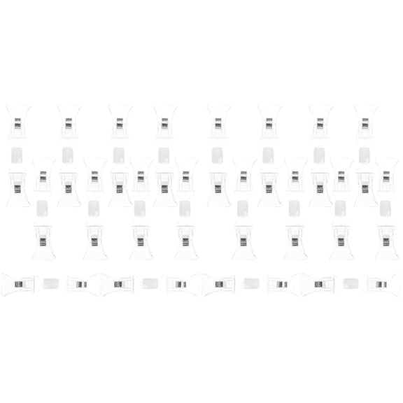 CIMAXIC Cimaxic Sturdy Swivel Clamp Banner Clips for Office and Shop Use White 20Pcs