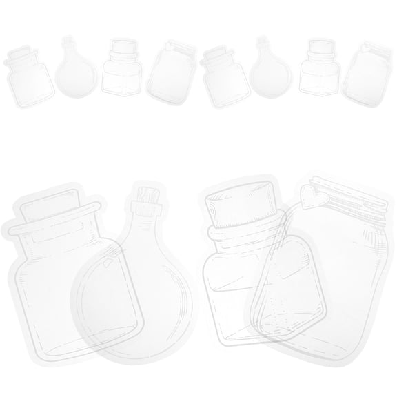 Raindrops Stickers for Decoration in White Plastic Great for Scrapbook and DIY Projects 20 Pieces