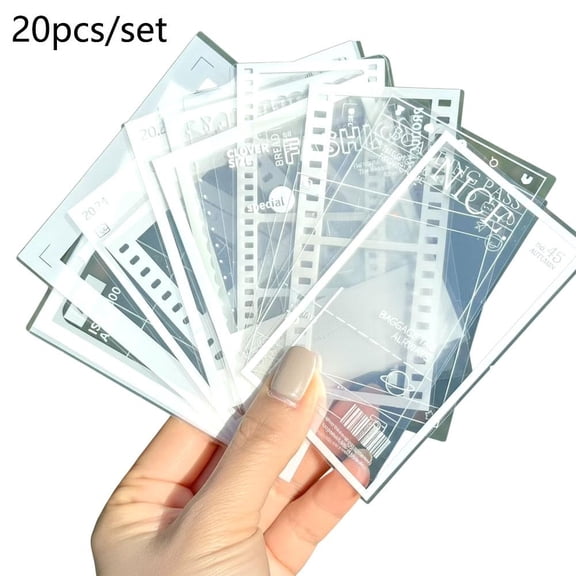 20 Pcs Dried Flower DIY Bookmark Set, Transparent Plant Specimen, Pressed Flower Craft Kit for Students