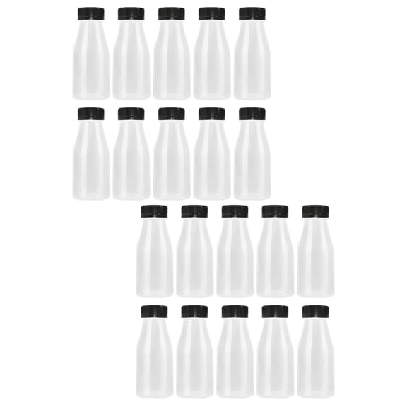 COOPHYA Small Plastic Bottles with Lids for Liquids 20Pcs 5.1X2.2X2.2In