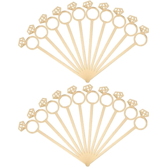 20 Pcs Drink Stirrers Cocktail 7 Inches Diamond Ring Shaped Acrylic Swizzle Coffee Stirrers Reusable Beverage Cocktails Mixers for Wedding Table Birthday Event Christmas Party Ornament