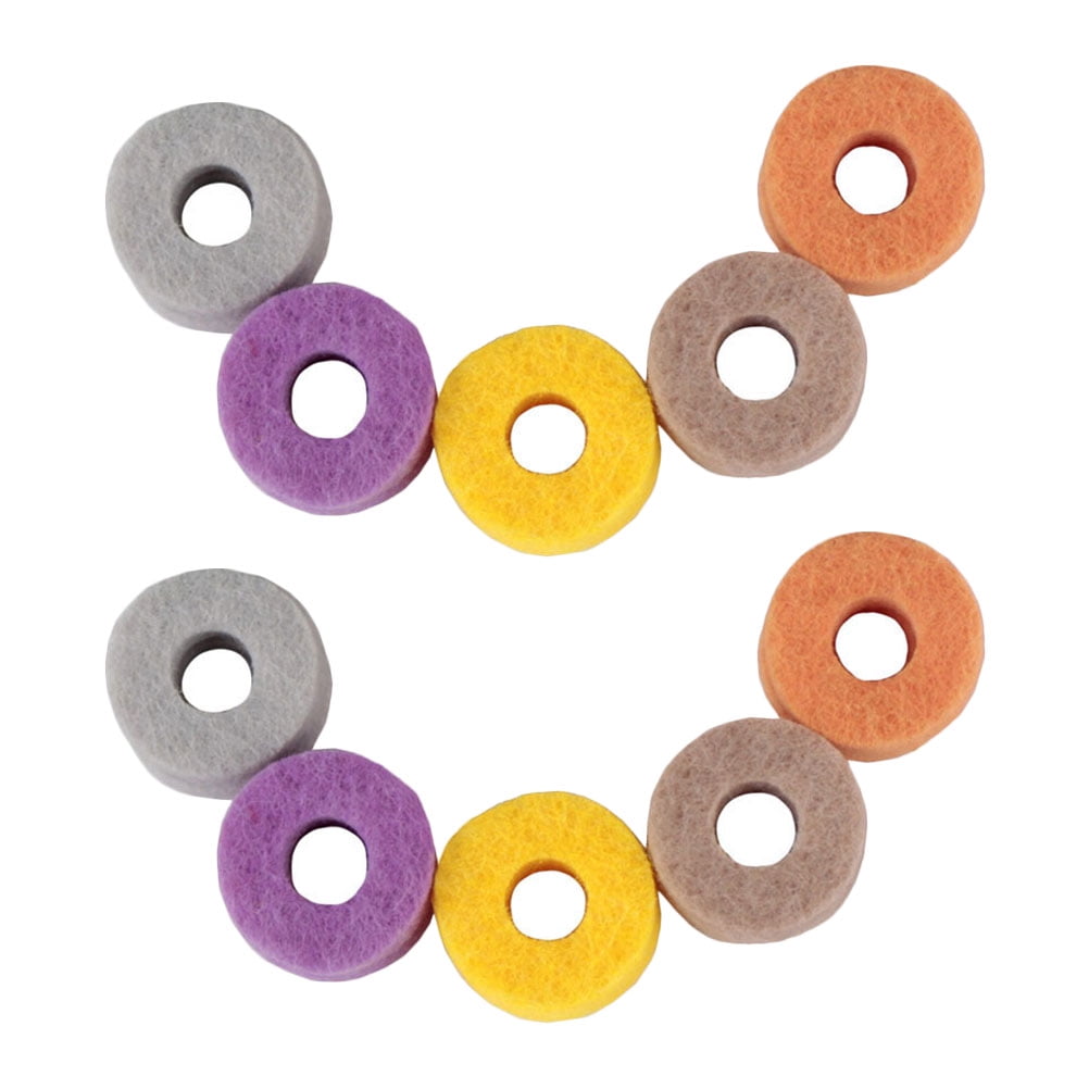 20 Pcs Drum Felt Pad Drum Cymbal Felt Cushion Cymbal Pad Drum Kit Fittings Cymbal Stand Felts