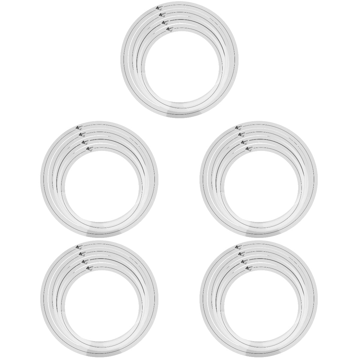 20 Pcs Drum Kit Practice Silencer Part Mute Ring for Simple Set