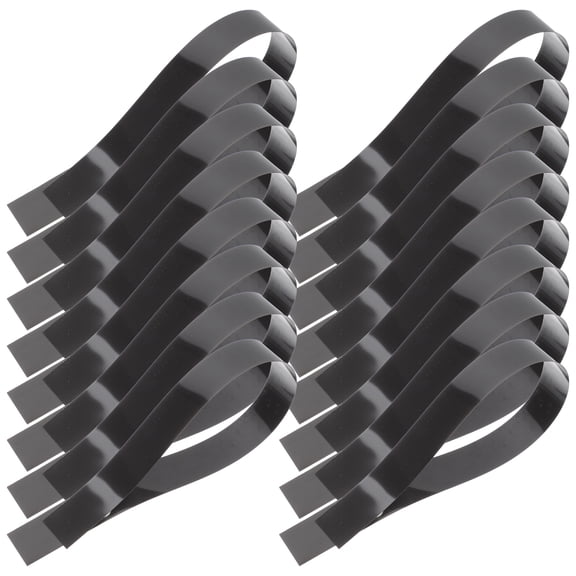 20 Pcs Drum Wire Mounting Straps Cable Ties Snare Ribbon Black