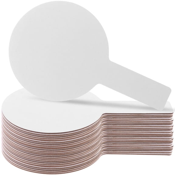 20 Pcs Dry Erase Answer Paddles, Handheld Double Sided Paddles Mini White Boards Small White Board Dry Erase Signs Auction Paddl