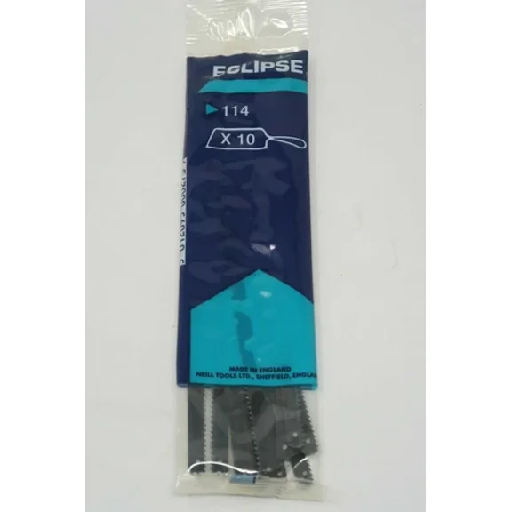 20 Pcs Eclipse 114Nd 6" 150Mm X 16 Tpi, Junior Wood Hss Bi-Metal Hack Saw Blades